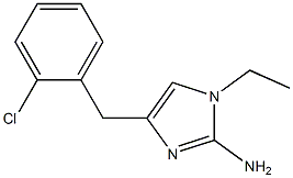 1-ethyl-4-(2-chlorobenzyl)-1H-imidazol-2-amine 结构式