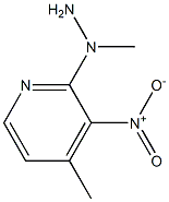 1-methyl-1-(4-methyl-3-nitropyridin-2-yl)hydrazine,,结构式