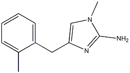 1-methyl-4-(2-methylbenzyl)-1H-imidazol-2-amine,,结构式