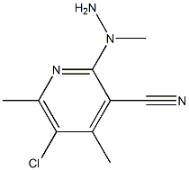 2-(1-methylhydrazinyl)-5-chloro-4,6-dimethylpyridine-3-carbonitrile