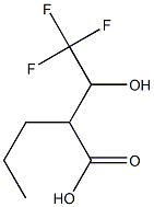 2-(2,2,2-trifluoro-1-hydroxyethyl)pentanoic acid Struktur