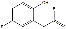 2-(2-bromoallyl)-4-fluorophenol 化学構造式