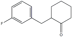 2-(3-fluorobenzyl)cyclohexanone Structure