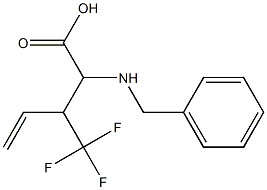 2-(benzylamino)-3-(trifluoromethyl)pent-4-enoic acid 化学構造式