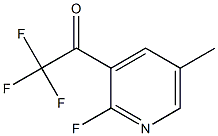 2,2,2-trifluoro-1-(2-fluoro-5-methylpyridin-3-yl)ethanone 化学構造式