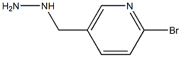 2-bromo-5-(hydrazinylmethyl)pyridine Struktur