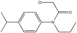 2-chloro-N-(4-isopropylphenyl)-N-propylacetamide,,结构式