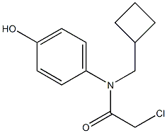 2-chloro-N-(cyclobutylmethyl)-N-(4-hydroxyphenyl)acetamide,,结构式