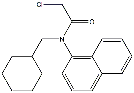 2-chloro-N-(cyclohexylmethyl)-N-(naphthalen-4-yl)acetamide,,结构式