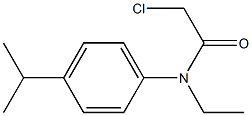 2-chloro-N-ethyl-N-(4-isopropylphenyl)acetamide,,结构式