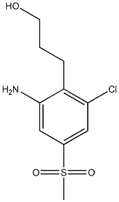 3-(2-amino-6-chloro-4-(methylsulfonyl)phenyl)propan-1-ol