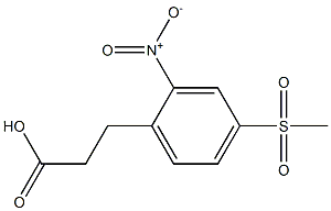 3-(4-(methylsulfonyl)-2-nitrophenyl)propanoic acid