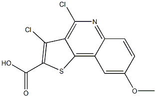 3,4-dichloro-8-methoxythieno[3,2-c]quinoline-2-carboxylic acid Structure