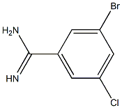 3-bromo-5-chlorobenzamidine,,结构式