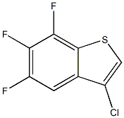 3-chloro-5,6,7-trifluorobenzo[b]thiophene Struktur