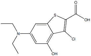 3-chloro-6-(diethylamino)-4-hydroxybenzo[b]thiophene-2-carboxylic acid|