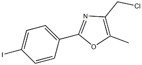 4-(CHLOROMETHYL)-2-(4-IODOPHENYL)-5-METHYLOXAZOLE Structure