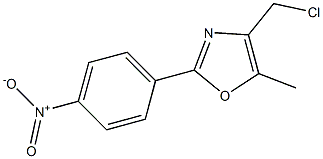 4-(CHLOROMETHYL)-5-METHYL-2-(4-NITROPHENYL)OXAZOLE Struktur