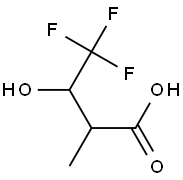 4,4,4-trifluoro-3-hydroxy-2-methylbutanoic acid,,结构式