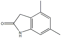 4,6-dimethylindolin-2-one 化学構造式