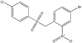 4-bromo-1-((4-chlorophenylsulfonyl)methyl)-2-nitrobenzene Structure