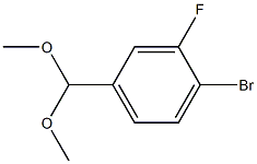 4-BROMO-3-FLUOROBENZALDEHYDE DIMETHYL ACETAL,,结构式