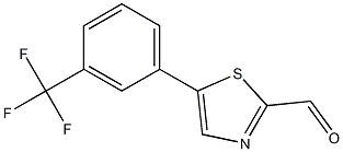 5-(3-(trifluoromethyl)phenyl)thiazole-2-carbaldehyde Structure