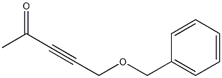 5-(ベンジルオキシ)-3-ペンチン-2-オン 化学構造式