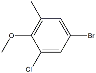 5-bromo-1-chloro-2-methoxy-3-methylbenzene,,结构式