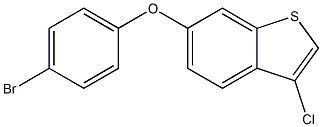 6-(4-bromophenoxy)-3-chlorobenzo[b]thiophene Structure