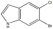 6-bromo-5-chloro-1H-indole 化学構造式