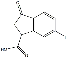 6-fluoro-3-oxo-2,3-dihydro-1H-indene-1-carboxylic acid|