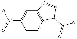 6-nitro-3H-indazole-3-carboxylate 化学構造式