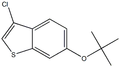 6-tert-butoxy-3-chlorobenzo[b]thiophene,,结构式