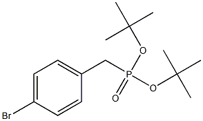 di-tert-butyl 4-bromobenzylphosphonate Struktur