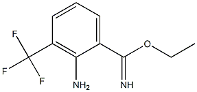 ethyl 2-amino-3-(trifluoromethyl)benzoimidate,,结构式