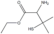 ethyl 2-amino-3-mercapto-3-methylbutanoate,,结构式