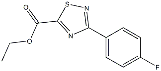 ethyl 3-(4-fluorophenyl)-1,2,4-thiadiazole-5-carboxylate Structure