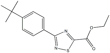 ethyl 3-(4-tert-butylphenyl)-1,2,4-thiadiazole-5-carboxylate Struktur