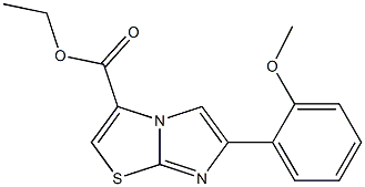 ETHYL 6-(2-METHOXYPHENYL)IMIDAZO[2,1-B][1,3]THIAZOLE-3-CARBOXYLATE Struktur