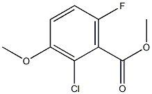 methyl 2-chloro-6-fluoro-3-methoxybenzoate,,结构式