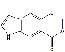 methyl 5-methoxy-1H-indole-6-carboxylate Struktur