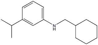 N-(cyclohexylmethyl)-3-isopropylbenzenamine Structure