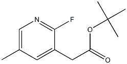 tert-butyl 2-(2-fluoro-5-methylpyridin-3-yl)acetate Structure