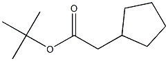 tert-butyl 2-cyclopentylacetate,,结构式