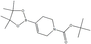 tert-butyl 4-(4,4,5,5-tetramethyl-1,3,2-dioxaborolan-2-yl)-5,6-dihydropyridine-1(2H)-carboxylate,,结构式