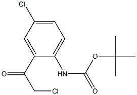 tert-butyl 4-chloro-2-(2-chloroacetyl)phenylcarbamate Struktur