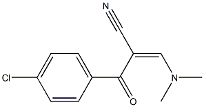 3-(Dimethylamino)-2-(4-chlorobenzoyl)acrylonitrile 结构式