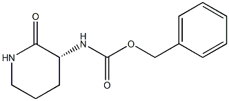 (R)-3-Cbz-aminopiperidin-2-one 化学構造式
