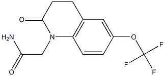2-[2-Oxo-6-(trifluoromethoxy)-3,4-dihydroquinolin-1(2H)-yl]acetamide Structure